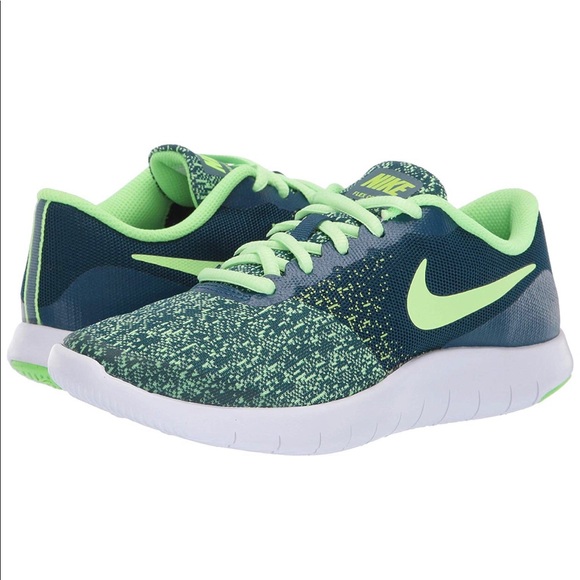 green nike kids shoes